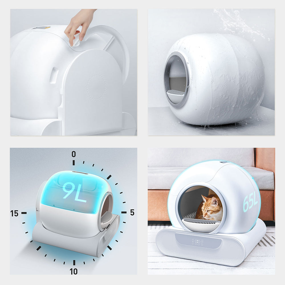 PetFresh360 Self-Cleaning Cat Litter Box - Detailed