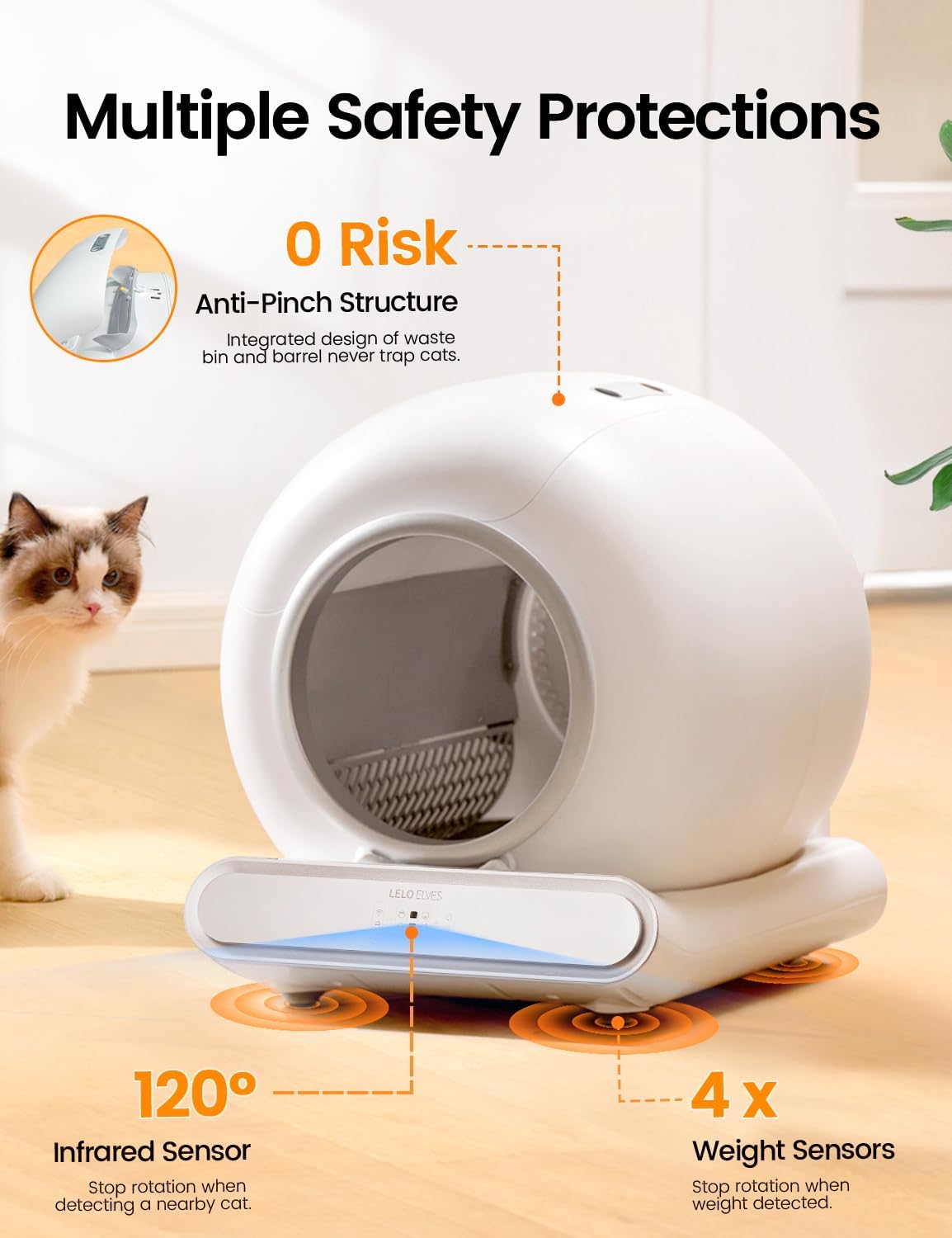 PetFresh360 Self-Cleaning Cat Litter Box - Details