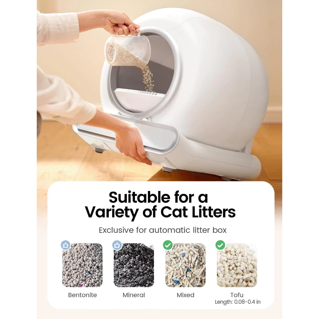 PetFresh360 Self-Cleaning Cat Litter Box - Litter Options
